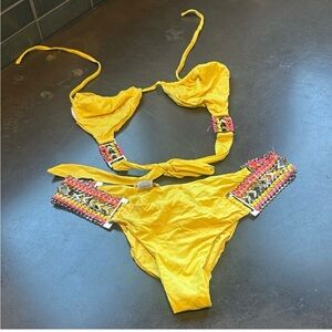 Beach Bunny Bronze Yellow Bikini